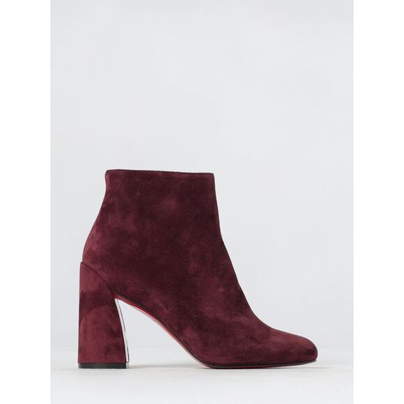 Christian Louboutin Boots Woman Burgundy